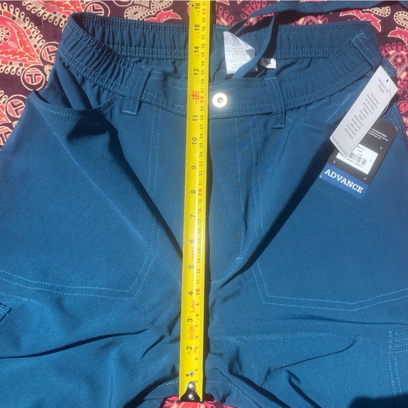 NWT Dickie’s Tall Cargo Scrub Pants Caribbean Blue Drawstring Long Unisex Scrubs - Picture 8 of 9